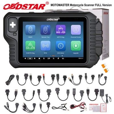 OBDSTAR MOTOMASTER FUll Version Scan MOTO Diag+Marine Diag+E.CU Flasher+Make Key