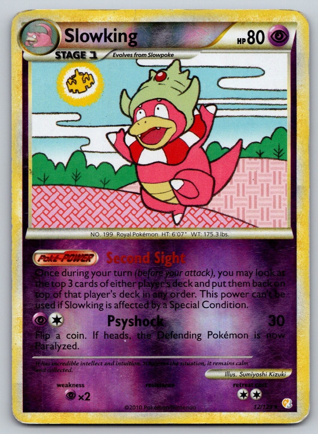 Pokemon Slowking 2010 HS Triumphant 12/123 Nintendo