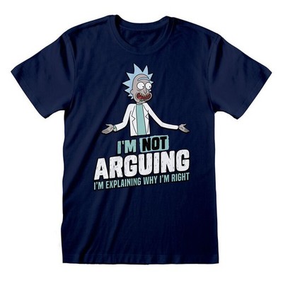 Rick And Morty T-Shirt Not Arguing Sanchez Cartoon Kult Explaining Why I'm Right