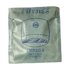 NOS Germanow-Simon Benrus Crystal CMY312-8 SEALED FOR PARTS 24.1mm x 23.5mm