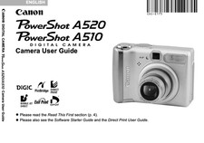 Canon POWERSHOT A510 A520 Digital Camera User Owner Instruction Manual