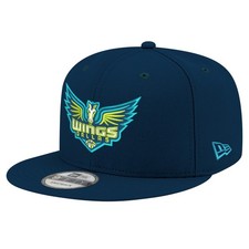 Unisex New Era Navy Dallas Wings Logo 9FIFTY Snapback Hat