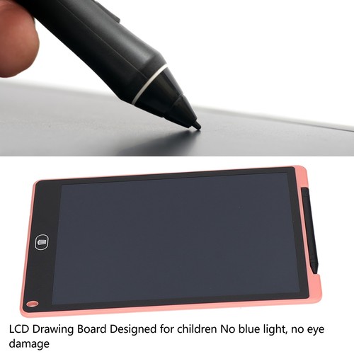 (Pink)12 Inch LCD Panel 40mah Large Children Graphite Drawing Screen; - Picture 11 of 24