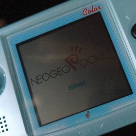 SNK NEOGEO POCKET Color Pearl Blue Console, Manual, in th Box set/Tested, Japan