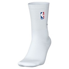 New Men  s Nike Dry Fit Unicorn Crew NBA Logo White Sock Size Large 8-12