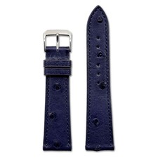 Genuine Ostrich Watch Band  Maison  Navy