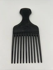 Vintage Goody Hair Pick Textured Plastic Handle Lift Comb 6.5" Black