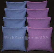 CORNHOLE BEAN BAGS Royal Blue  Purpe 8 ACA Regulation Corn Hole Game Toss Bags