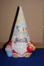 JIM SHORE HEARTWOOD CREEK COASTAL GNOME FIGURE BEACH BALL Santa CHRISTMAS Holida