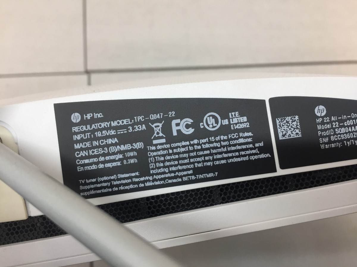 HP 22-c0010 21.5 HP 22-c0010 21.5