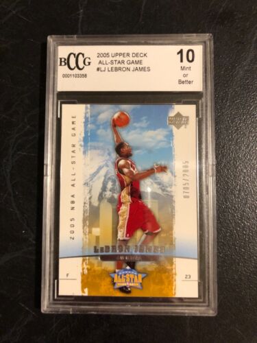 2005 Upper Deck All-Star Game Lebron James #LJ #/2005 BCCG 10 MINT - Picture 1 of 3