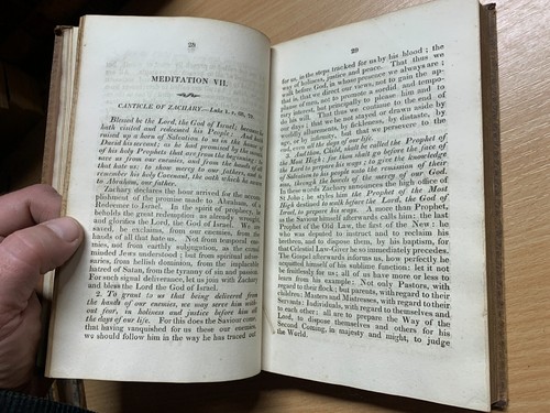 RARE 1821 "DEVOUT MEDITATIONS ON THE GOSPEL" VOL 1 ANTIQUE BOOK (P4) - Picture 11 of 22