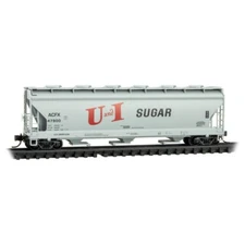 Micro-Trains N 09300200 Utah Idaho Sugar ACFX 3-Bay Covered Hopper Freight Car