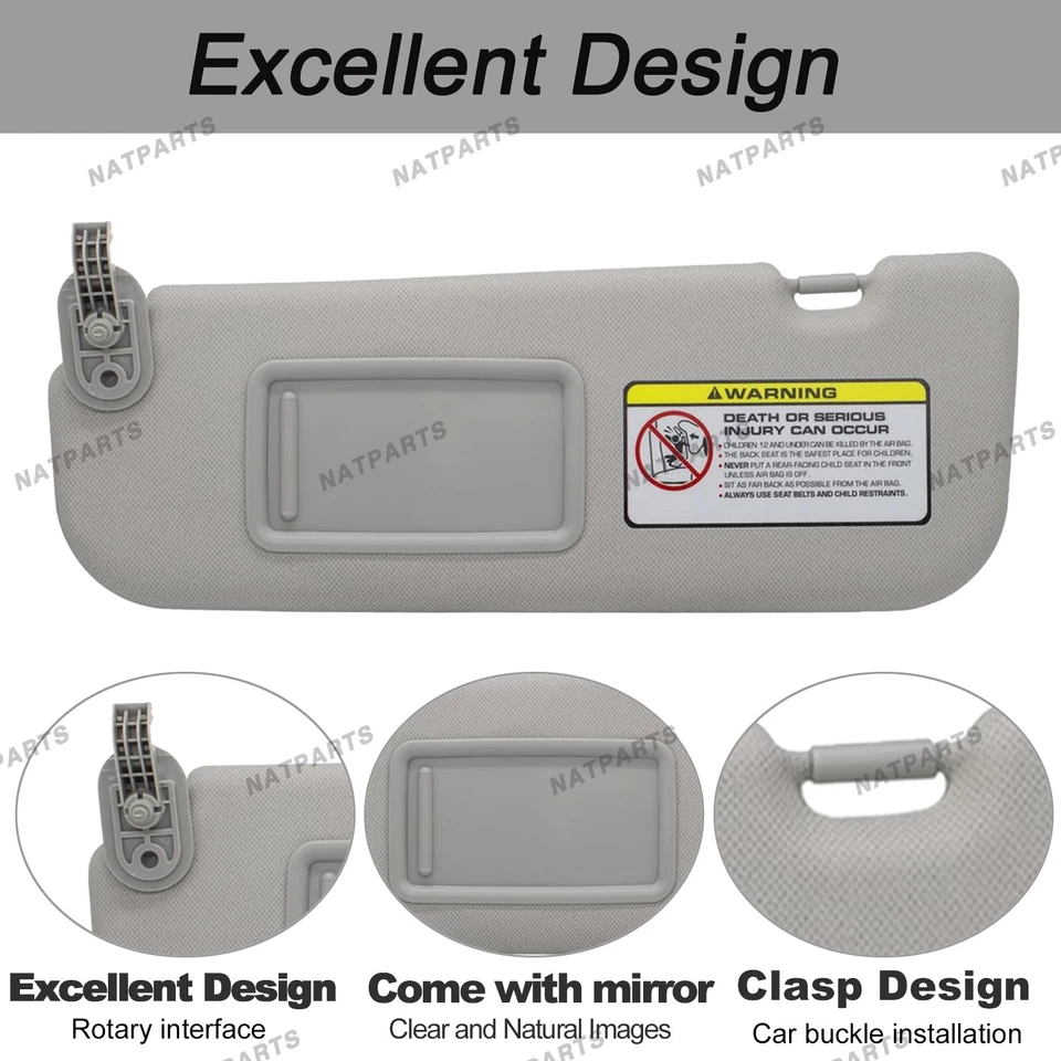 Parasol lado conductor izquierdo para Hyundai Elantra 2011-2015 852103X000TX Foto 3 de 4