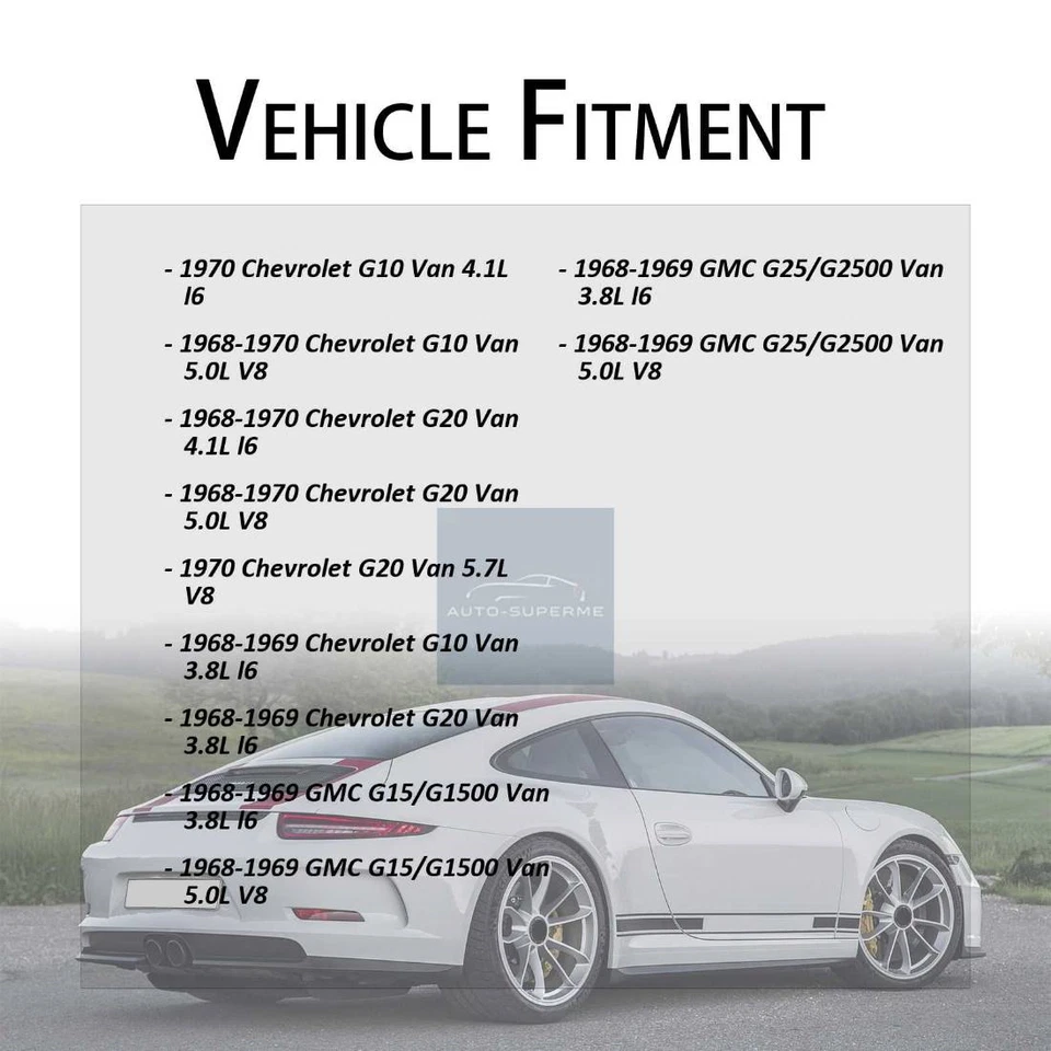 4x Kit de manguera de freno delantera trasera Dorman para camioneta Chevrolet G10 1968-1969 3,8 L Foto 2 de 4