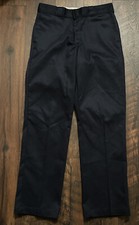 Dickies Mens Flex Navy Blue Pants Sz 34X32 Workwear Casual Outdoor Adult