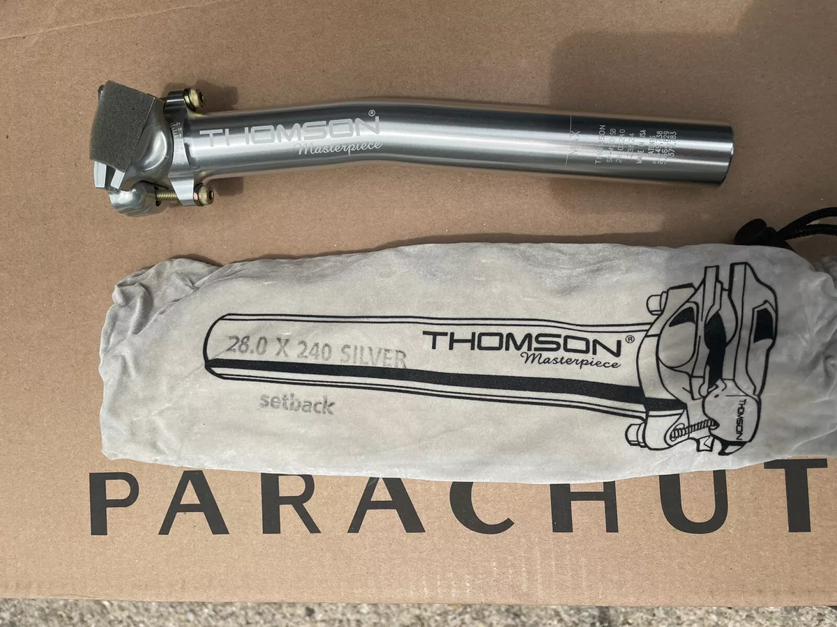 thomson Masterpiece bicycle setback seatpost 28.0 X 240 Silver eBay