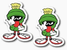 4-PACK MARVIN THE MARTIAN HOT ROD RAT FINK MOTORCYCLES TOOLS GUNS STICKERS