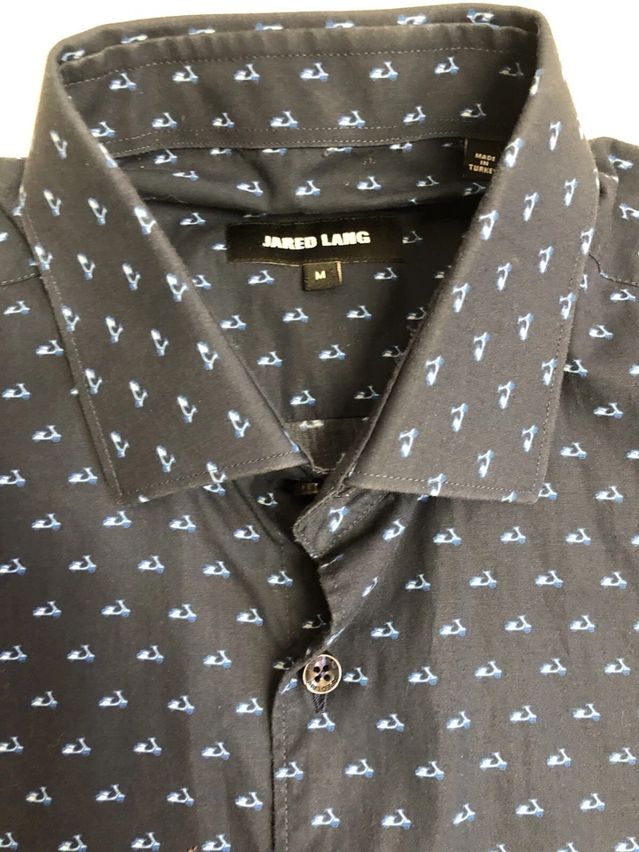 Lot of 3 Jared Lang Men’s Size Medium Shirts Short Sleeve Button Ups Excellent - Image 4 of 4