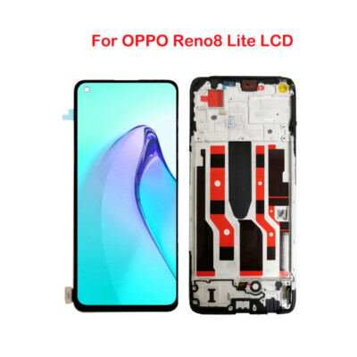 6.43'' AMOLED For Oppo Reno8 Lite CPH2343 LCD Display Touch Screen Digitizer W/Fr