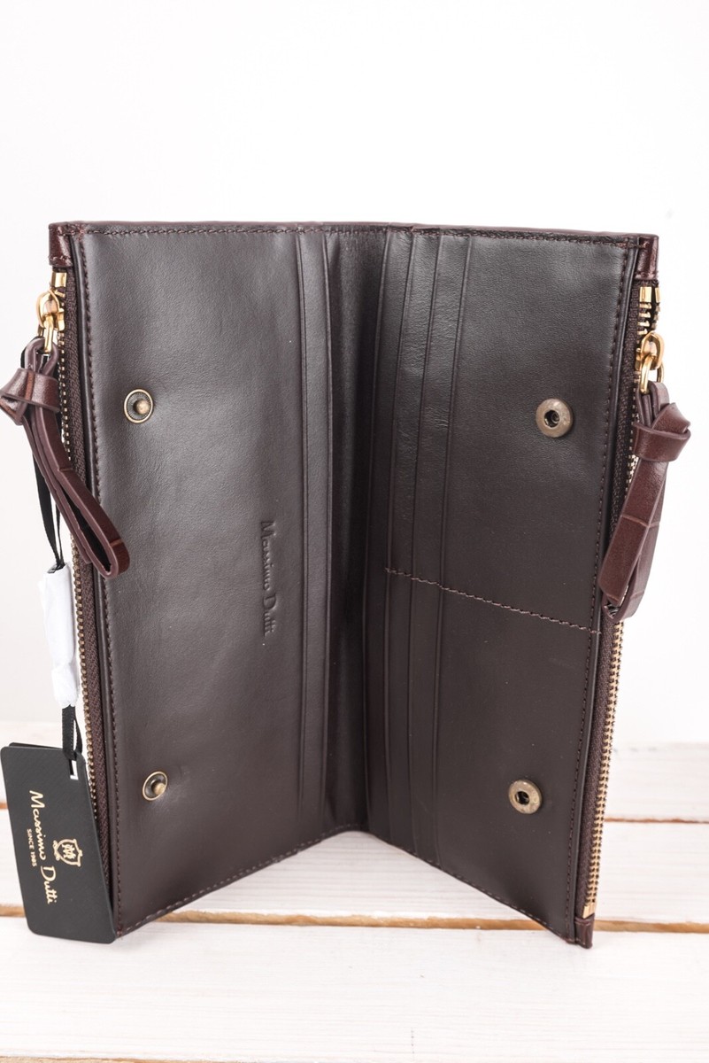 Alarmerend Overtollig Opname Massimo Dutti Womens Leather Wallet Brown Double Zip Mock Croc Large 4665/611 | eBay Alarmerend Overtollig Opname Massimo Dutti Womens Leather Wallet Brown Double Zip Mock Croc Large 4665/611 | eBay