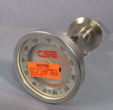 CHICAGO STAINLESS CSE THERMOMETER 4.5" STEM SAA375 3BT592UAAL4.51/4D