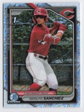 2024 Adolfo Sanchez 1st Bowman Chrome Prospects Shimmer #BCP-252 Reds