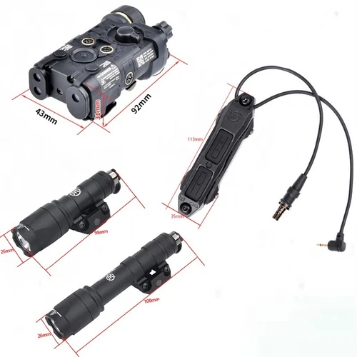 气枪 NGAL 激光瞄准器 红色/绿色 激光 Aim M600C M300A 童子军手电筒套装 - 第 6 张/共 23 张
