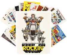 Postcard Pack (24 pcs) Classic Rock 'n' Roll Vintage Movie Posters CC1215