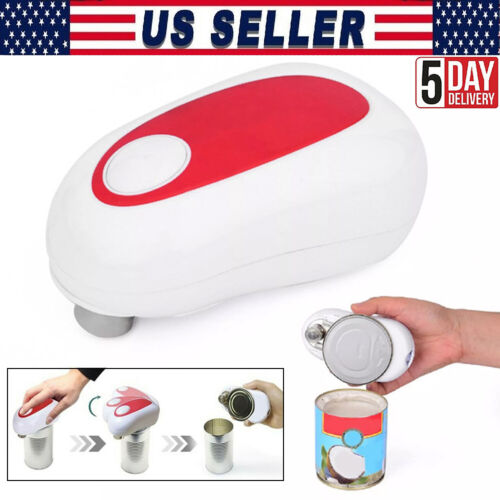 Electric Can Opener Smooth Felt Automatic Kitchen Can Opener,Easy to Open Can US Thumbnail Picture