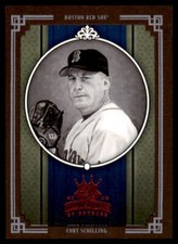 2005 Donruss Diamond Kings Red Framed Black & White Photo Curt Schilling #39