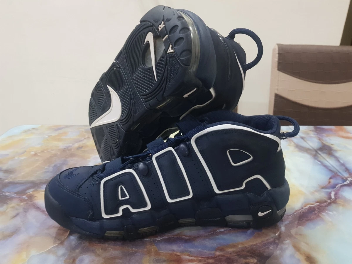 Nike Air More Uptempo Obsidian Blue Shoes Men&#039;s Size 10 921948-400 eBay