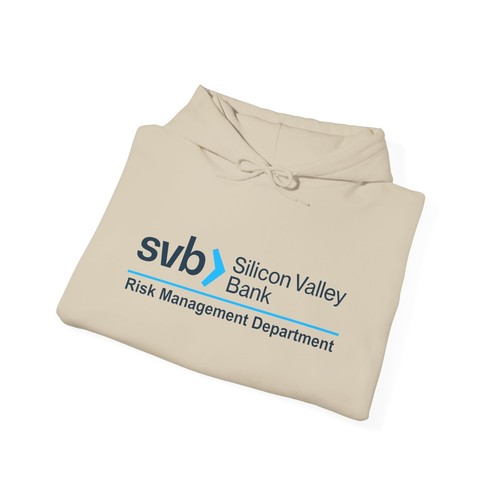 Felpa con cappuccio dipartimento gestione del rischio bancario Silicon Valley, felpa SVB, corsa agli sportelli - Foto 20 di 72