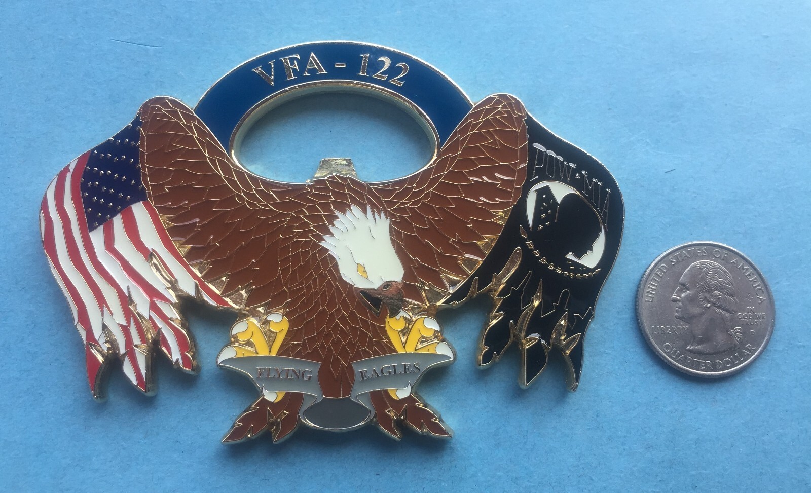US NAVY CHALLENGE COIN - STRIKE FIGHTER SQUADRON 122 (VFA-122) CPO-image
