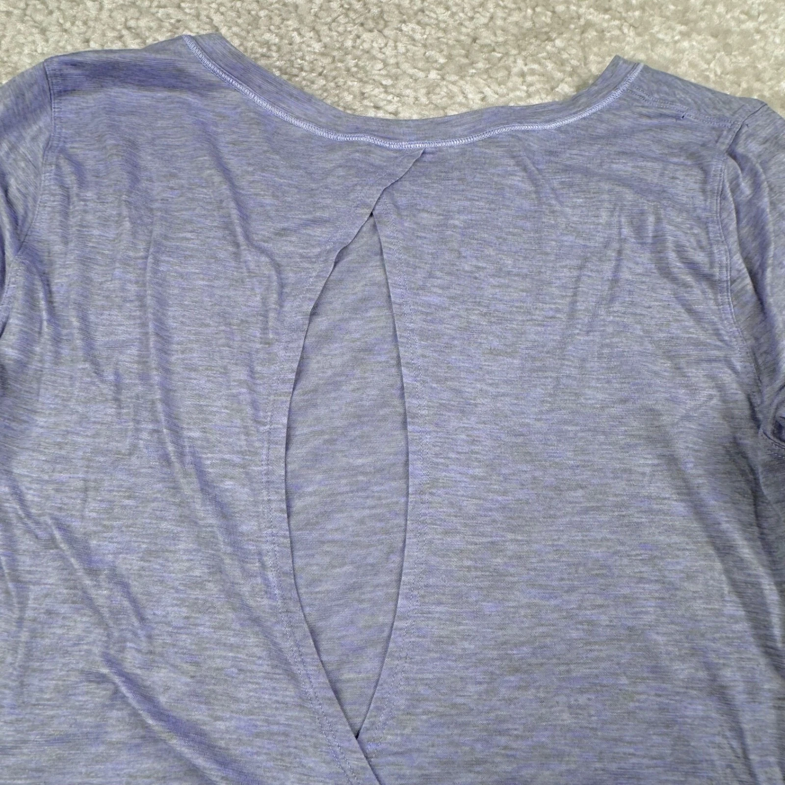 lululemon wild twist long sleeve heather dusk shirt