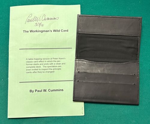 Double Autographed Paul Cummins Workingman’s Wild Card And Wallet - Picture 1 of 2