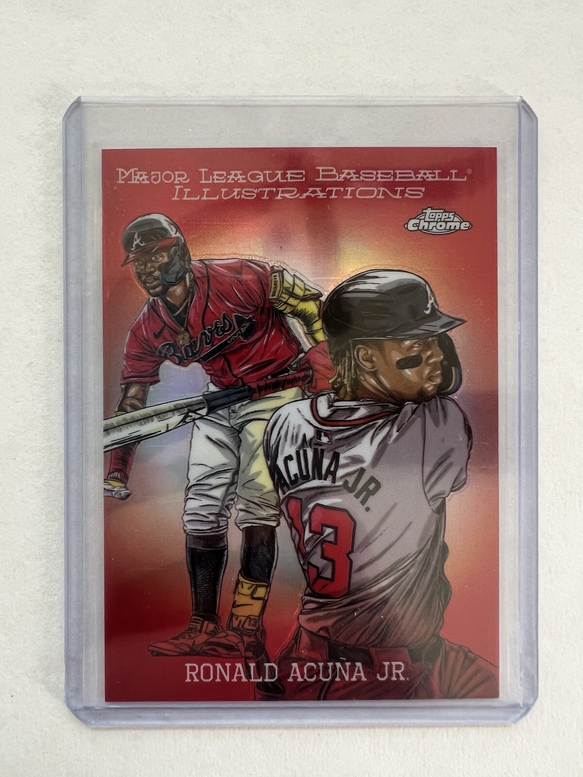 2024 Topps Chrome Update Ronald Acuna Jr. Major League Illustrations 