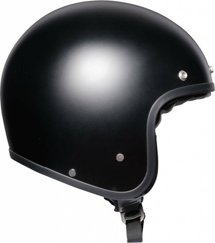 CASCO JET VINTAGE AGV X70 NEGRO MATE TAMAÑO MS - Imagen 3 de 3