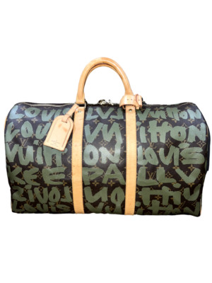 Louis Vuitton Keepall 50 Stephen Sprouse Graffiti Dark Green