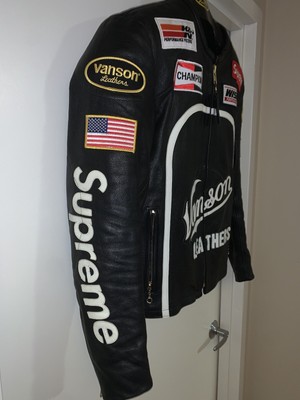 supreme vanson leather star jacket