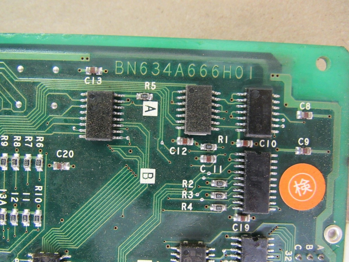 MITSUBISHI CNC CIRCUIT BOARD QX522B BN634A666G51 REV B, FROM