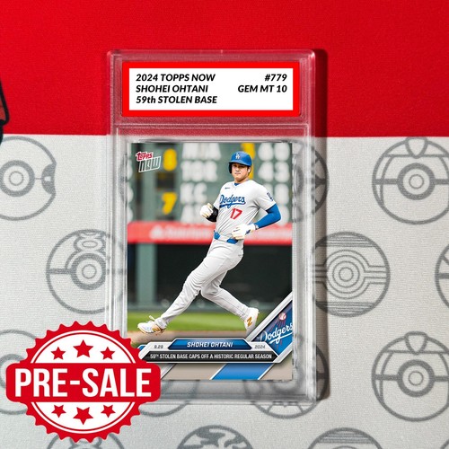 Graded 10 💥Shohei Ohtani SB Record 2024 MLB TOPPS NOW Card #779 LA