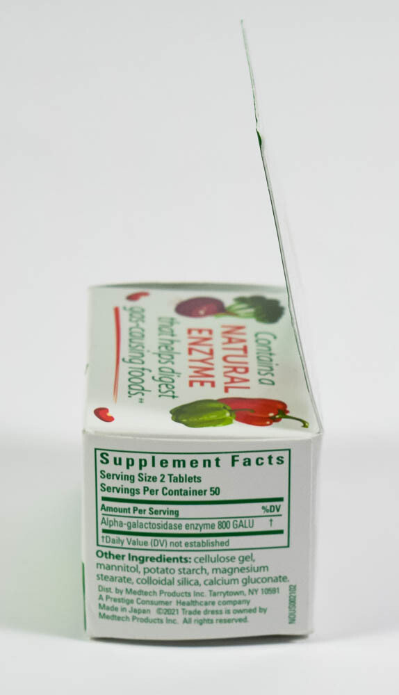 Beano EXTRA STRENGTH food enzyme 100 tablets Gas Bloating