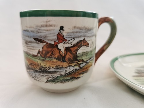 Copeland Spode Herring Hunt Scene Cup & Saucer - Picture 4 of 5