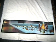 A Tooheys Extra Dry Rubberised Base Printed Foam Top Hotel Beer Bar Mat Runner