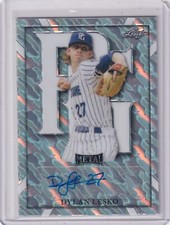 Dylan Lesko 2021 Leaf Perfect Game Marble Auto BA-DL1,  1/1