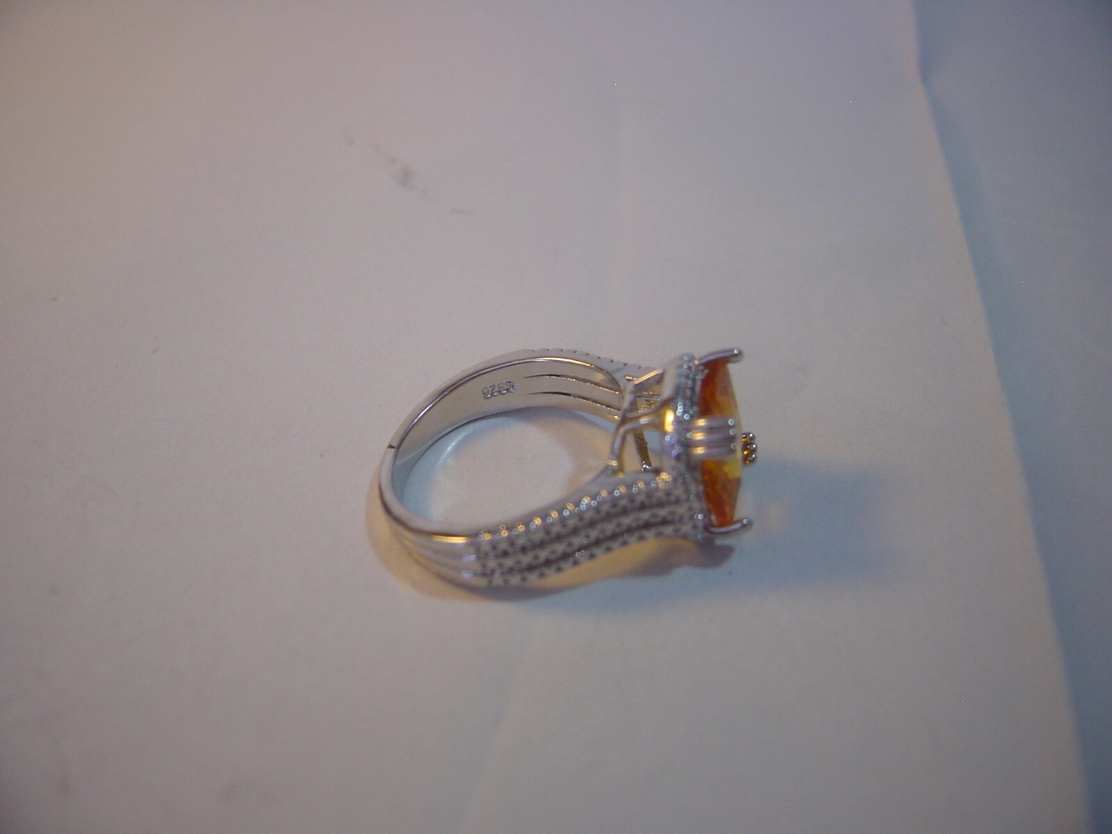 Vintage Solid thick Silver Ring-Stunning chunky s… - image 9