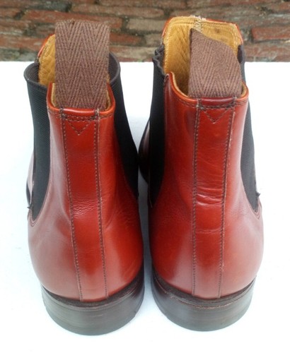 JOSEPH CHEANEY Classic 'Blake' Chelsea Boots Brown Leather Size UK 7.5 - Picture 7 of 10