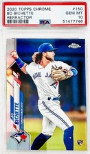 2020 Topps Chrome Bo Bichette RC Refractor Rookie Card PSA 10 Gem 💎