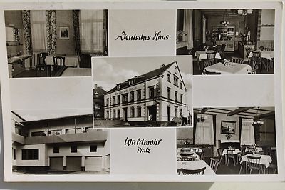 29094 Foto Ak W 6655 Waldmohr Pfalz Kr Kusel Gasthaus Pension Deutsches Haus Ebay